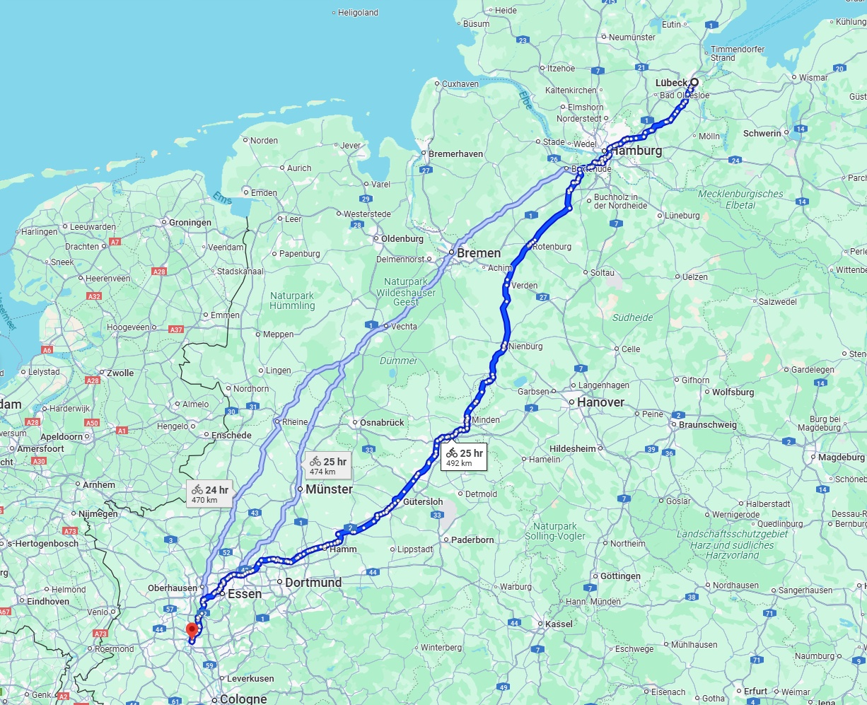 Anreise von Lübeck Zu Düsseldorf Über 