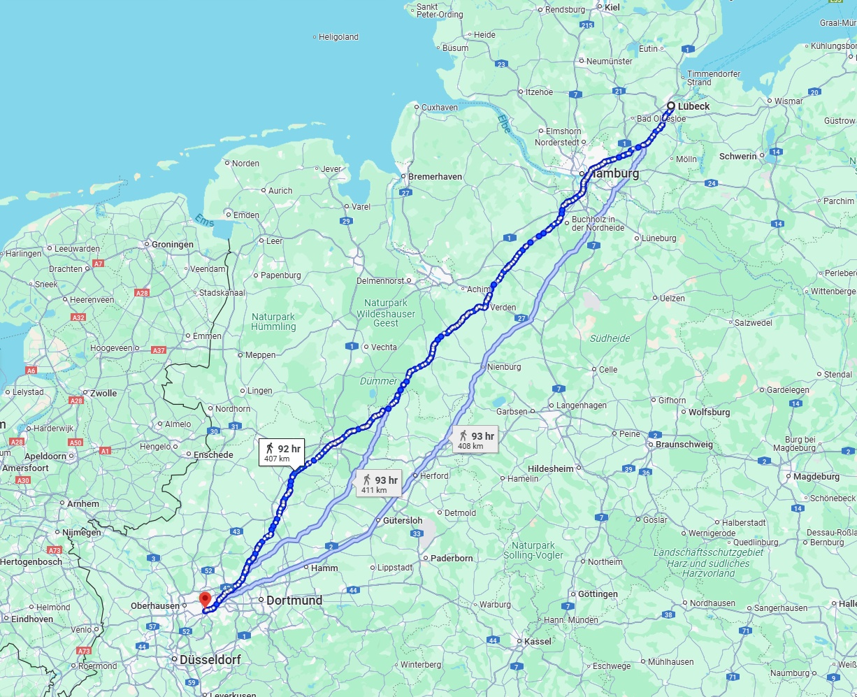 Anreise von Lübeck Zu Essen Über 