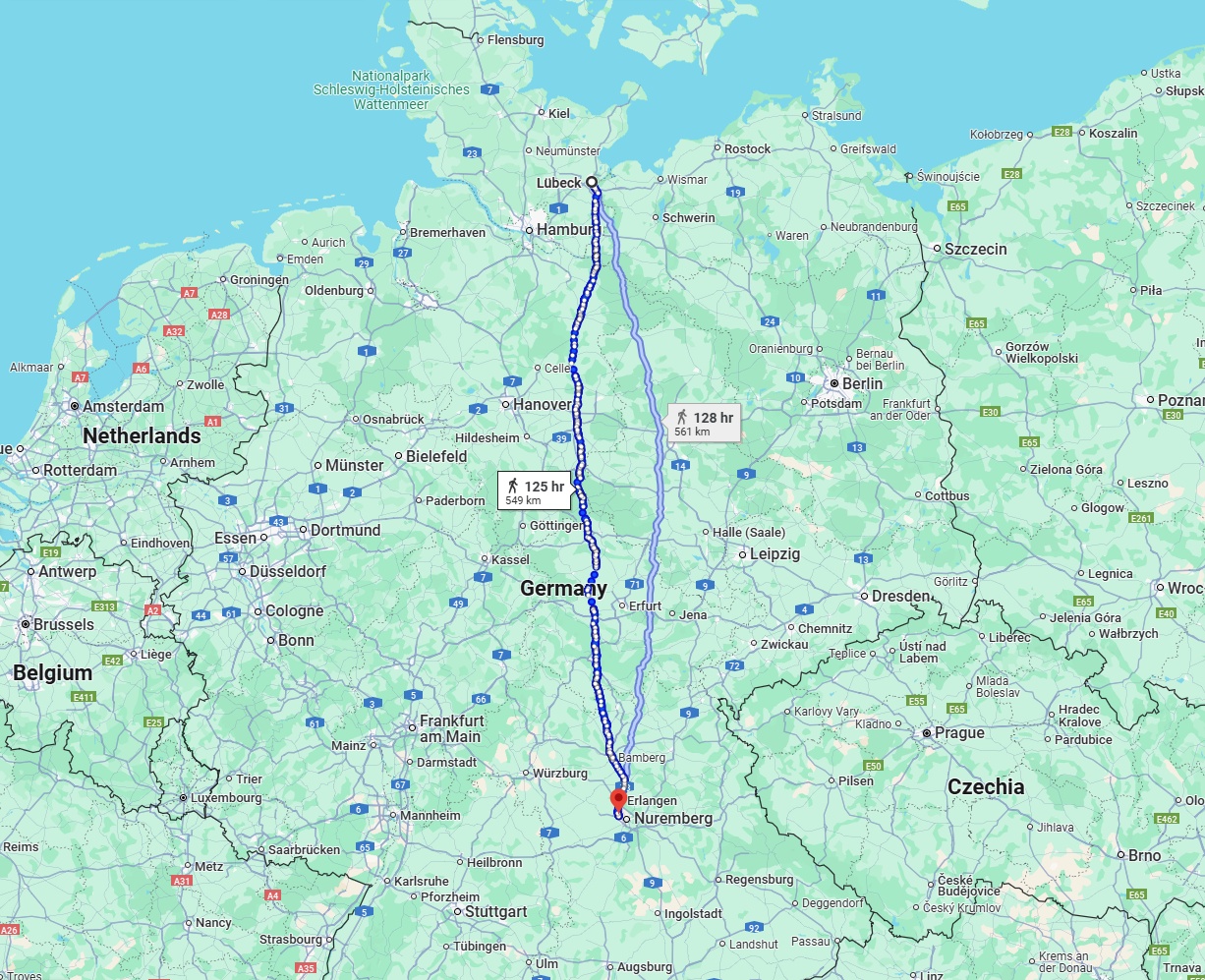 Anreise von Lübeck Zu Fürth Über 