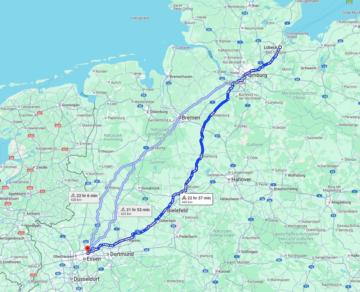 Anreise von Lübeck Zu Gelsenkirchen Über 