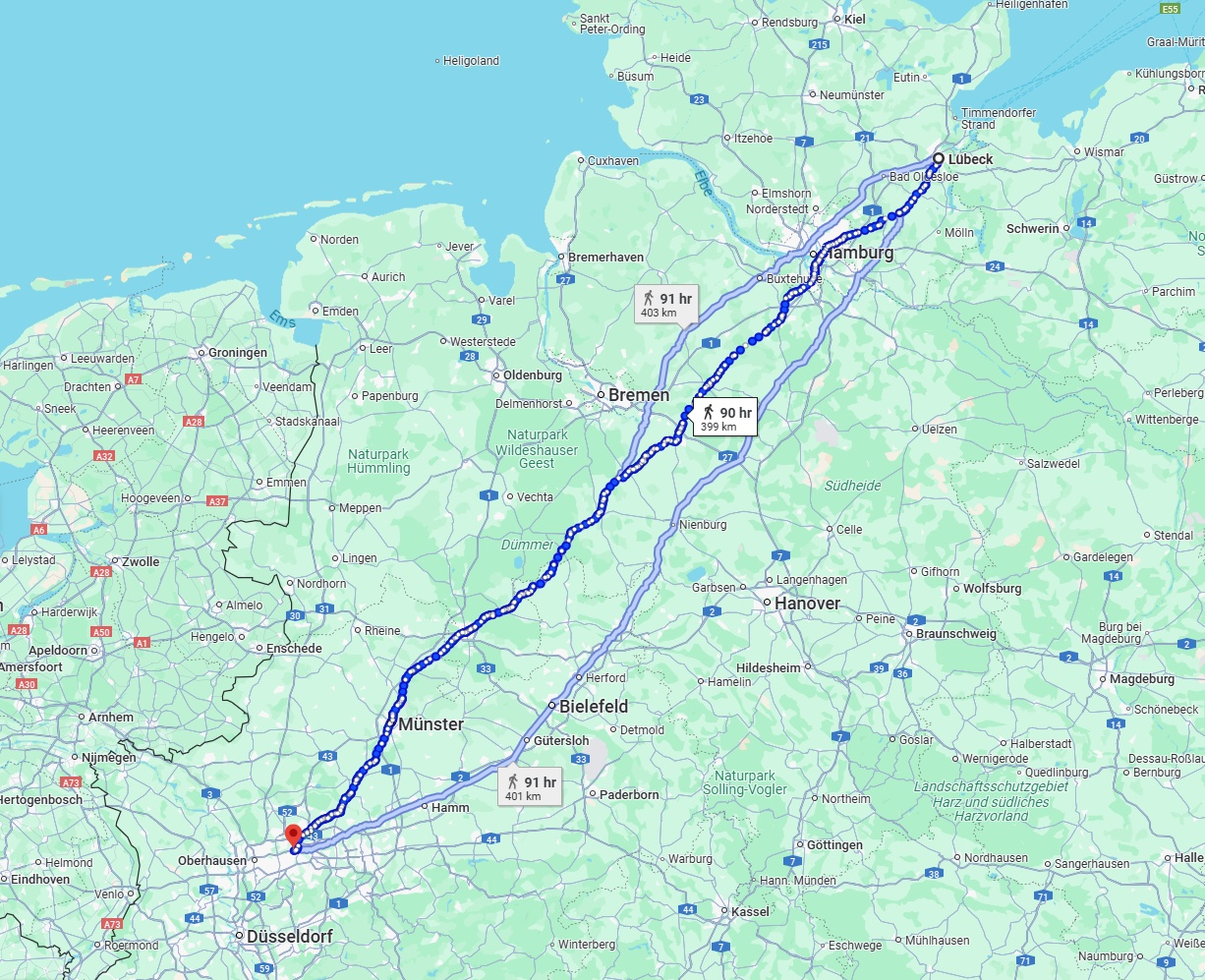 Anreise von Lübeck Zu Gelsenkirchen Über 
