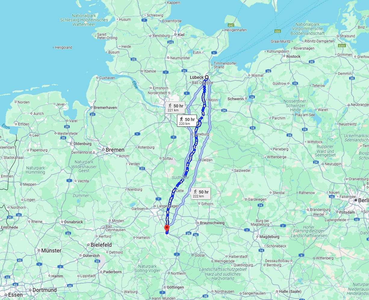 Anreise von Lübeck Zu Hildesheim Über 