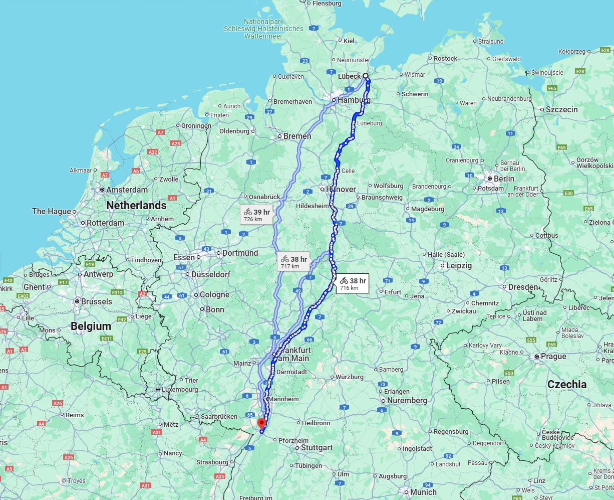 Anreise von Lübeck Zu Karlsruhe Über 