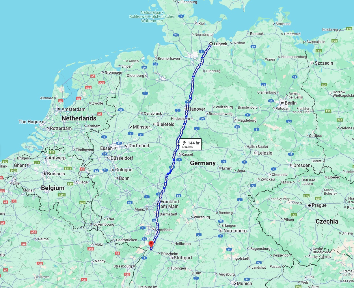 Anreise von Lübeck Zu Karlsruhe Über 