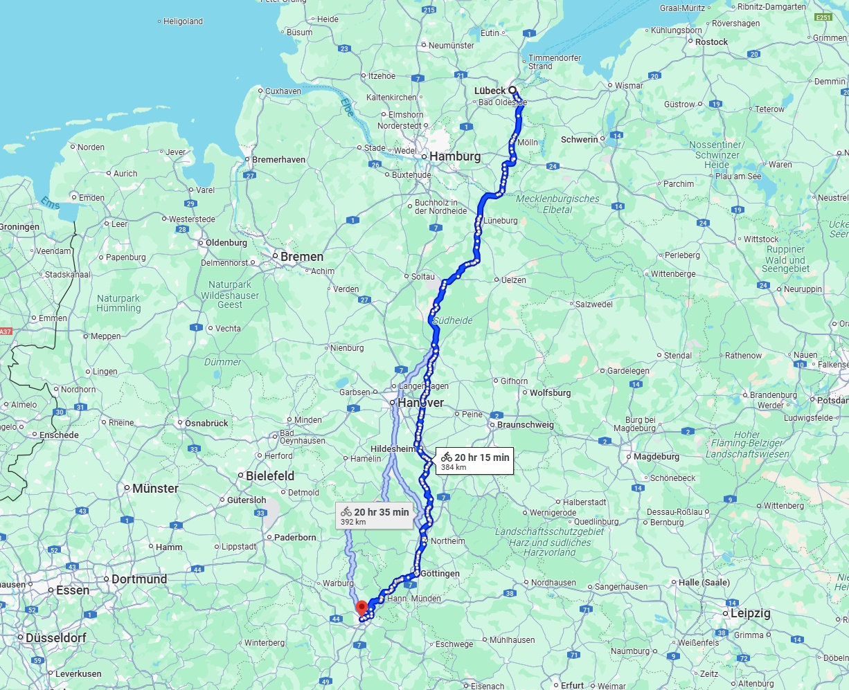 Anreise von Lübeck Zu Kassel Über 