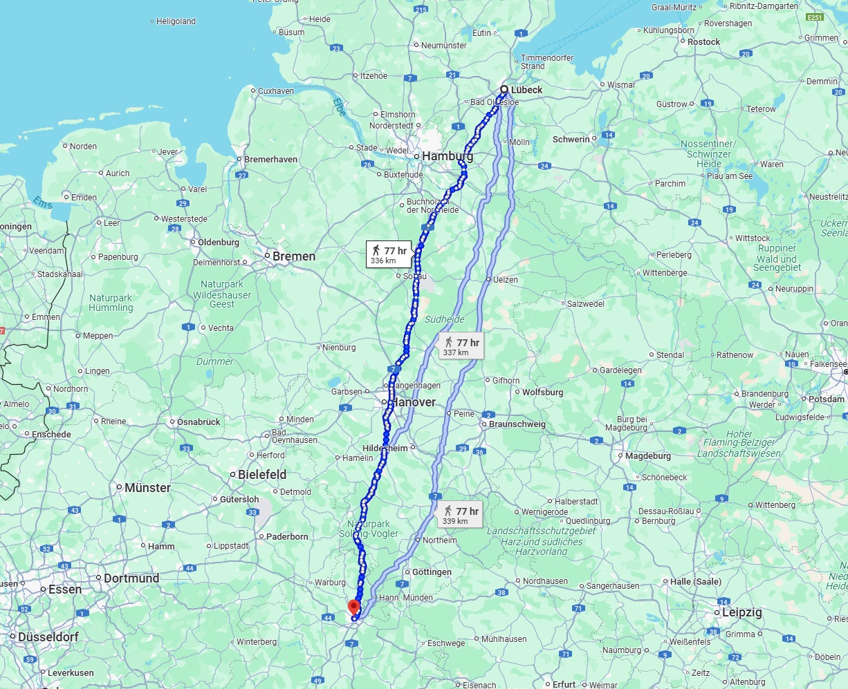 Anreise von Lübeck Zu Kassel Über 