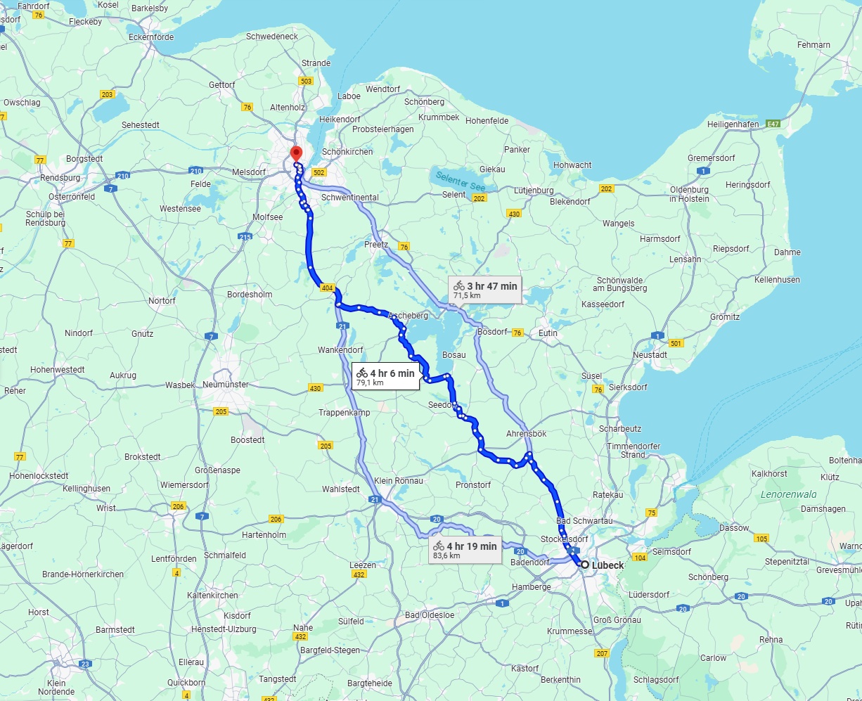 Anreise von Lübeck Zu Kiel Über 