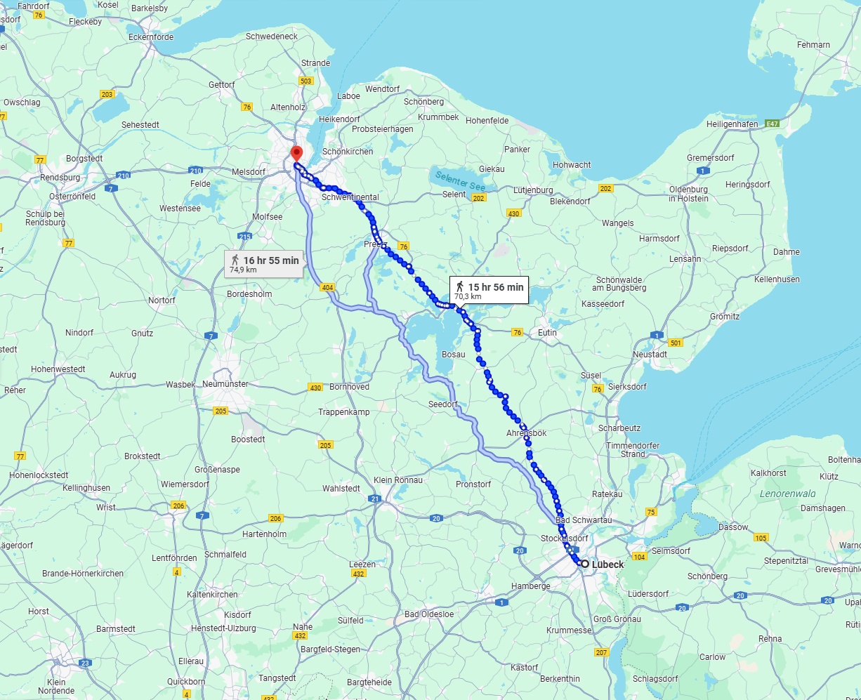 Anreise von Lübeck Zu Kiel Über 