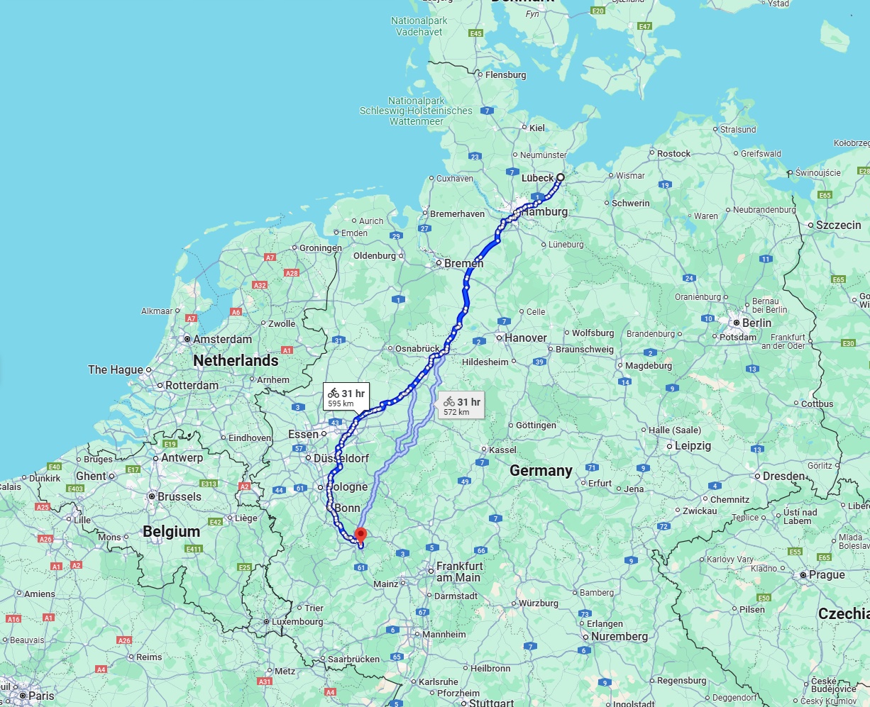 Anreise von Lübeck Zu Koblenz Über 