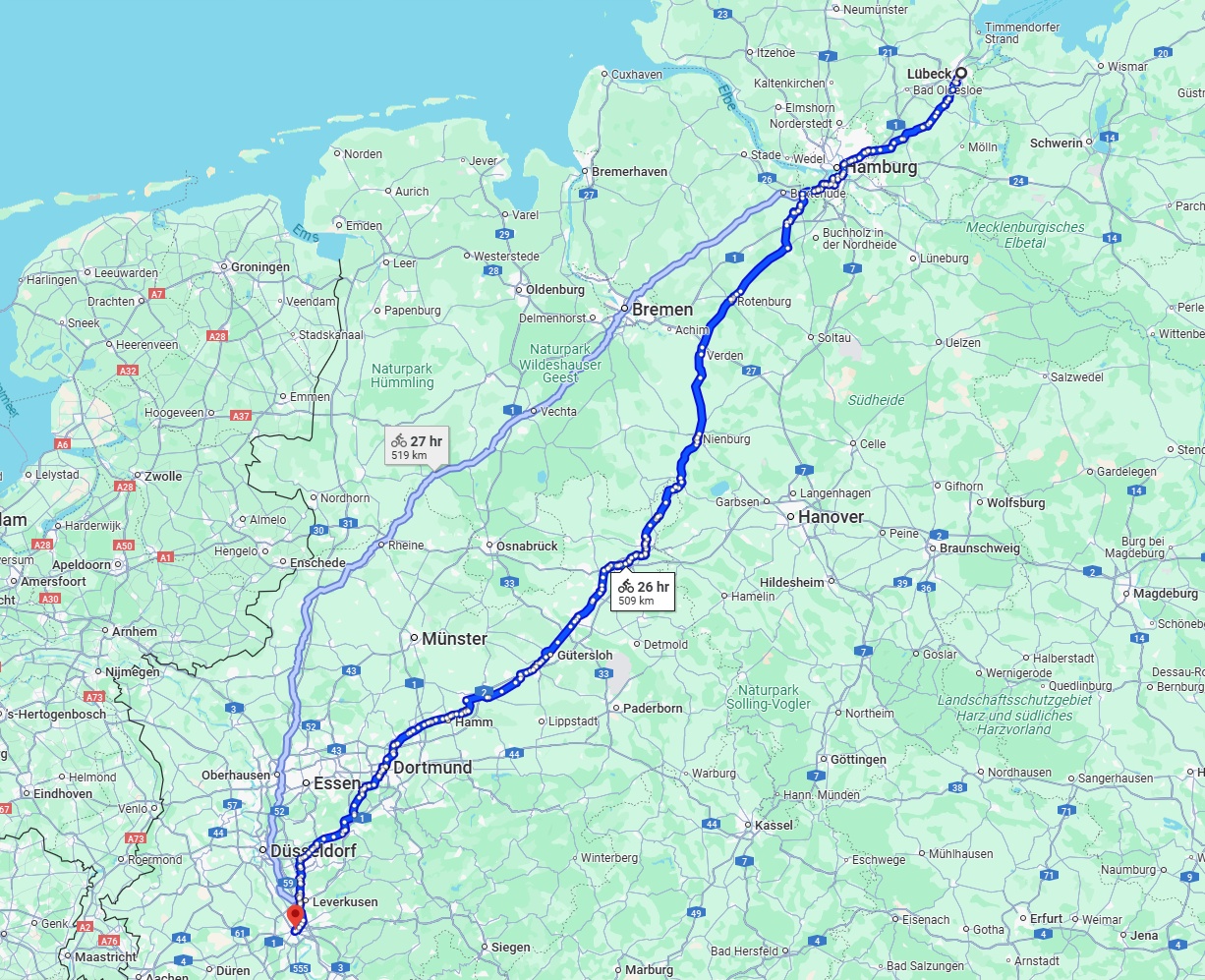 Anreise von Lübeck Zu Köln Über 