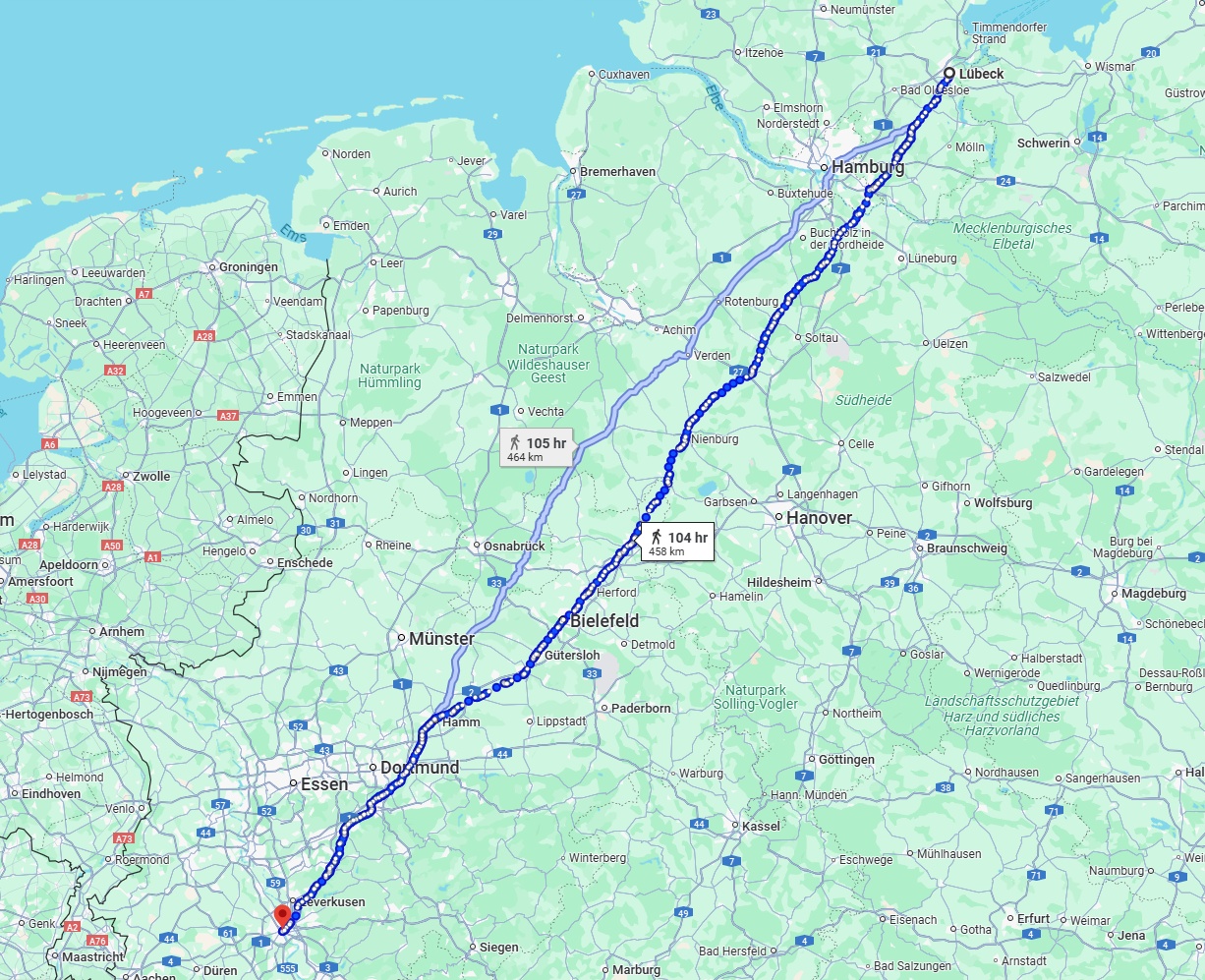 Anreise von Lübeck Zu Köln Über 