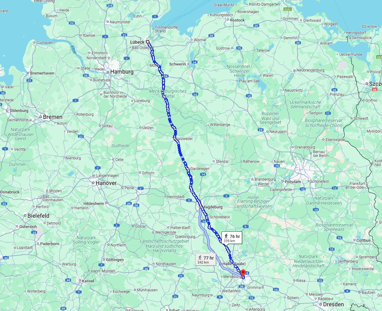 Anreise von Lübeck Zu Leipzig Über 