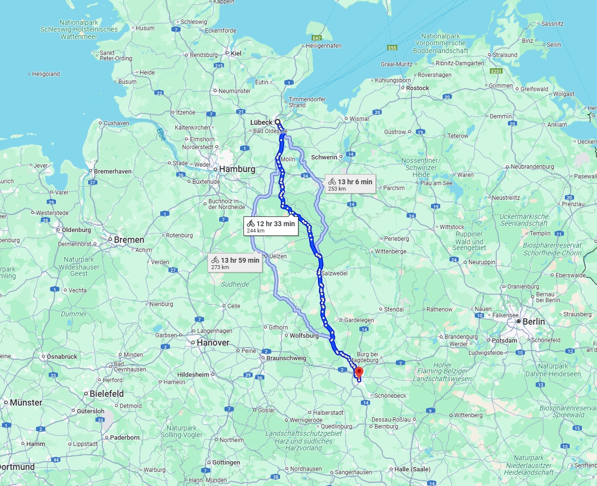 Anreise von Lübeck Zu Magdeburg Über 