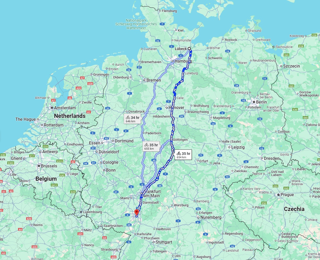Anreise von Lübeck Zu Mannheim Über 