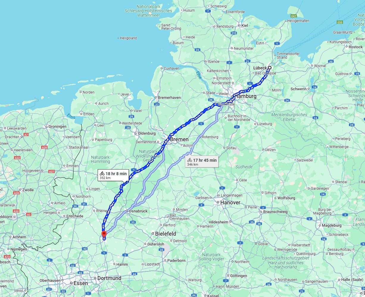 Anreise von Lübeck Zu Münster Über 