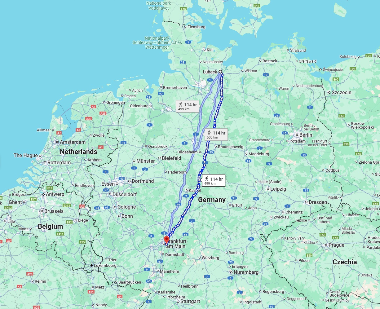 Anreise von Lübeck Zu Offenbach am Main Über 