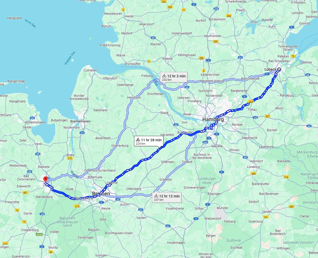 Anreise von Lübeck Zu Oldenburg Über 