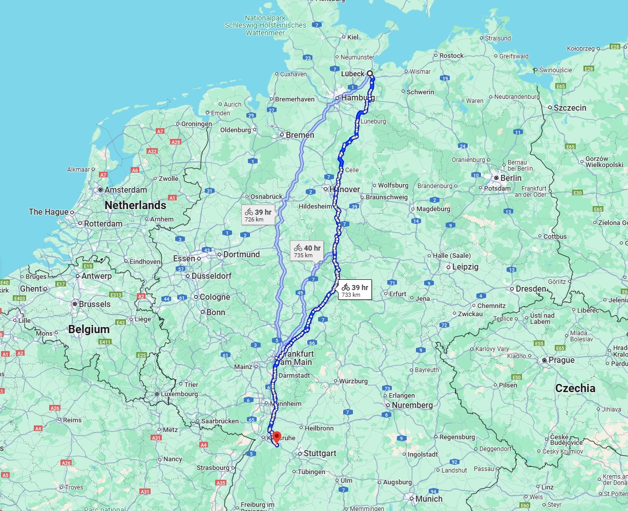 Anreise von Lübeck Zu Pforzheim Über 