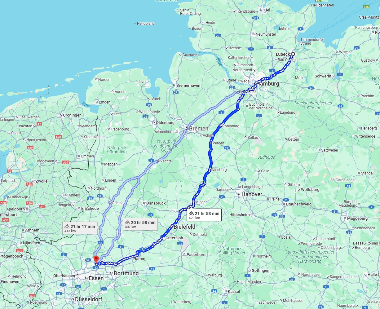 Anreise von Lübeck Zu Recklinghausen Über 