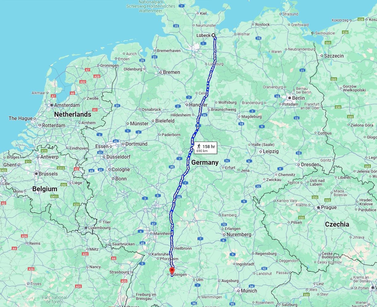 Anreise von Lübeck Zu Reutlingen Über 