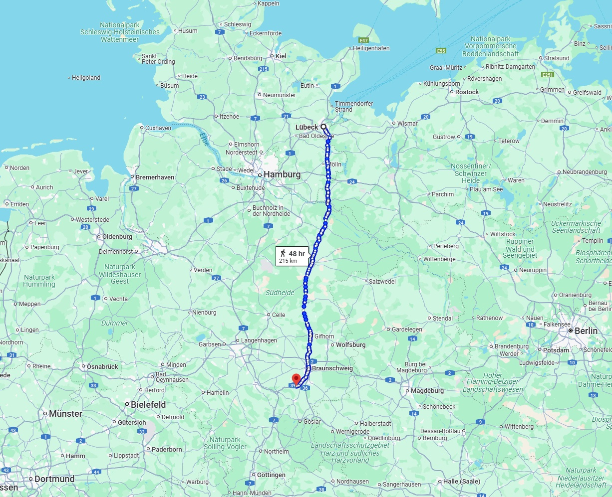 Anreise von Lübeck Zu Salzgitter Über 