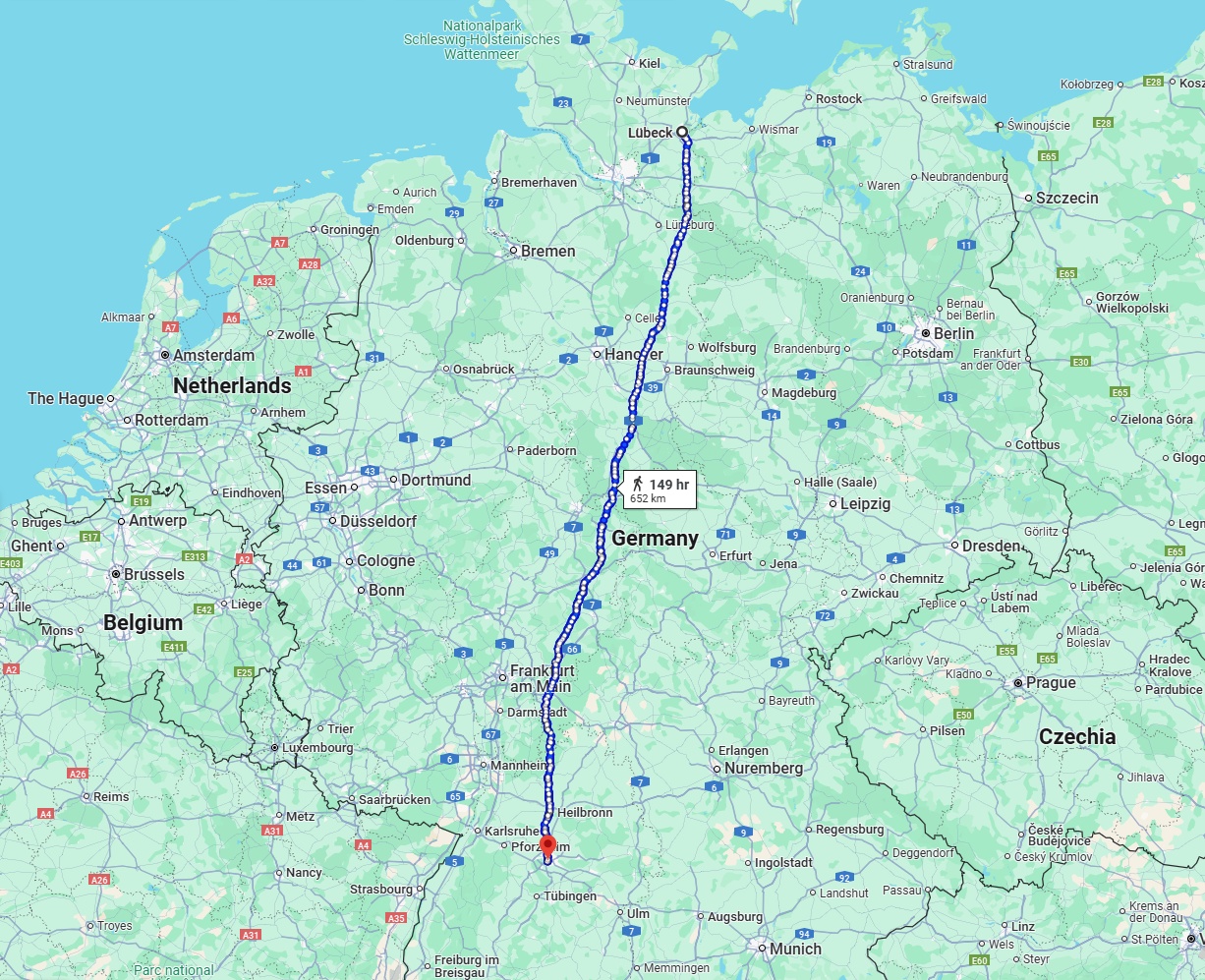 Anreise von Lübeck Zu Stuttgart Über 