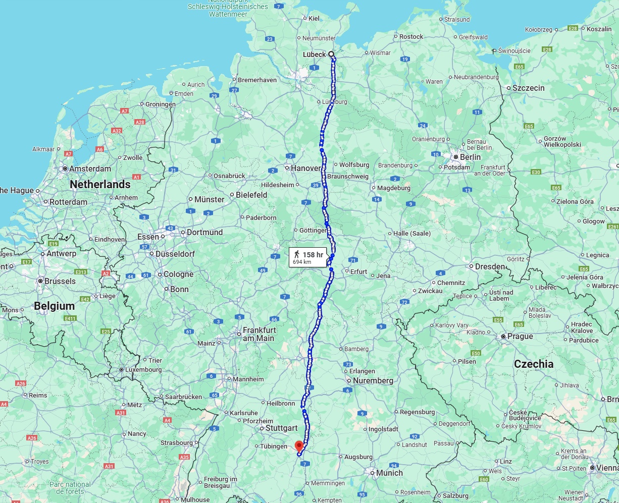 Anreise von Lübeck Zu Ulm Über 