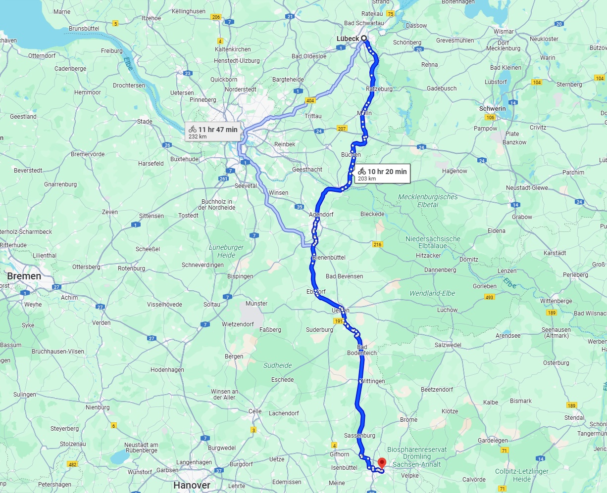 Anreise von Lübeck Zu Wolfsburg Über 