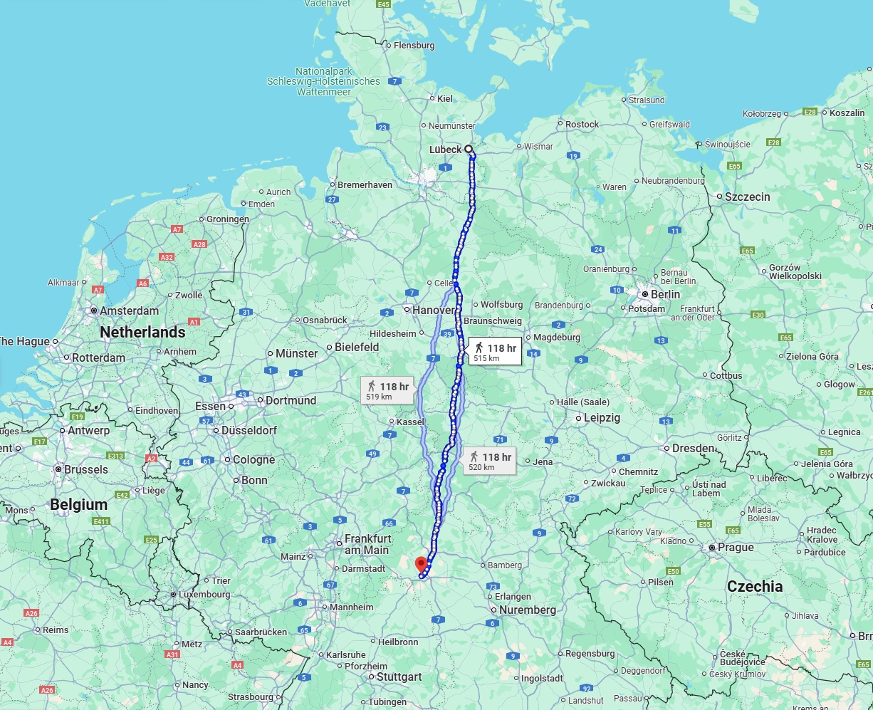 Anreise von Lübeck Zu Würzburg Über 