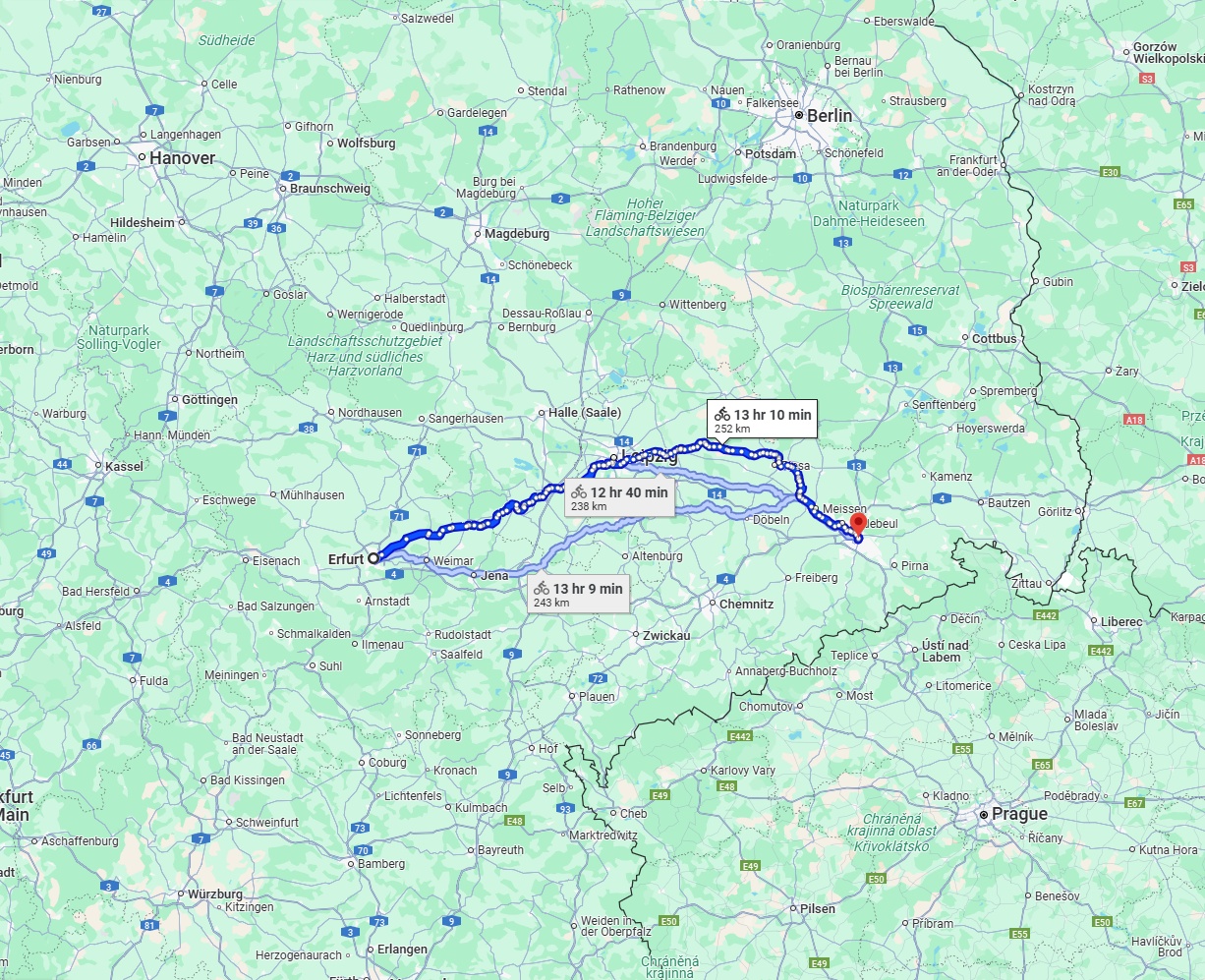 Anreise von Erfurt Zu Dresden Über 
