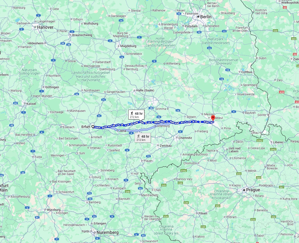 Anreise von Erfurt Zu Dresden Über 