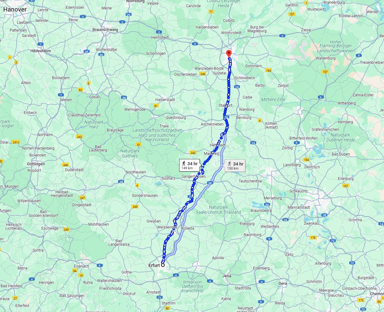 Anreise von Erfurt Zu Magdeburg Über 