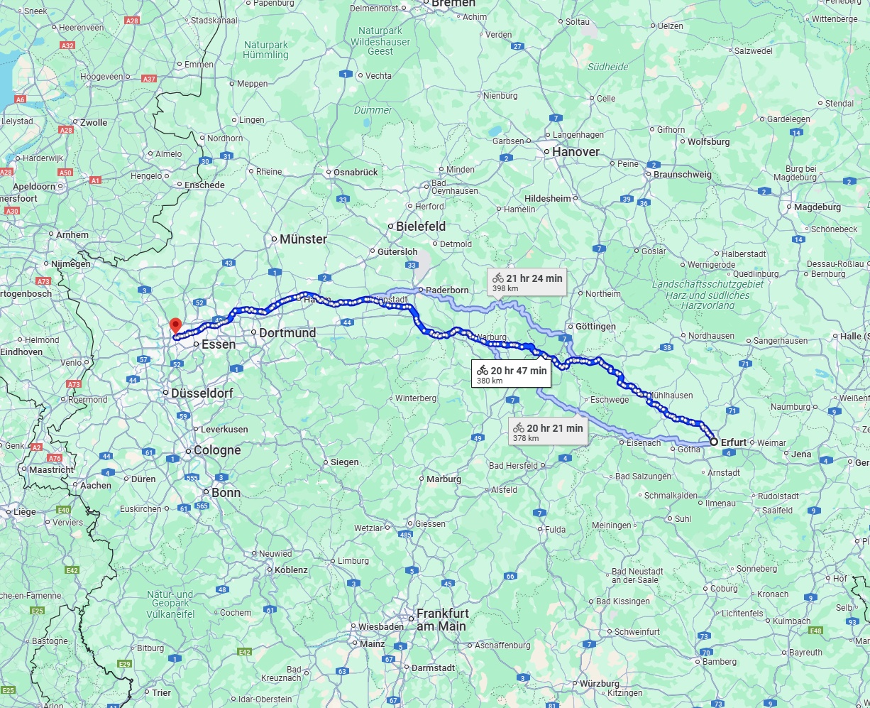 Anreise von Erfurt Zu Oberhausen Über 