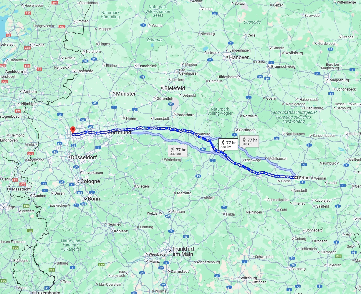 Anreise von Erfurt Zu Oberhausen Über 