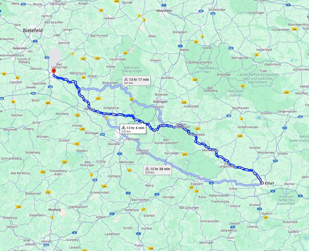 Anreise von Erfurt Zu Paderborn Über 