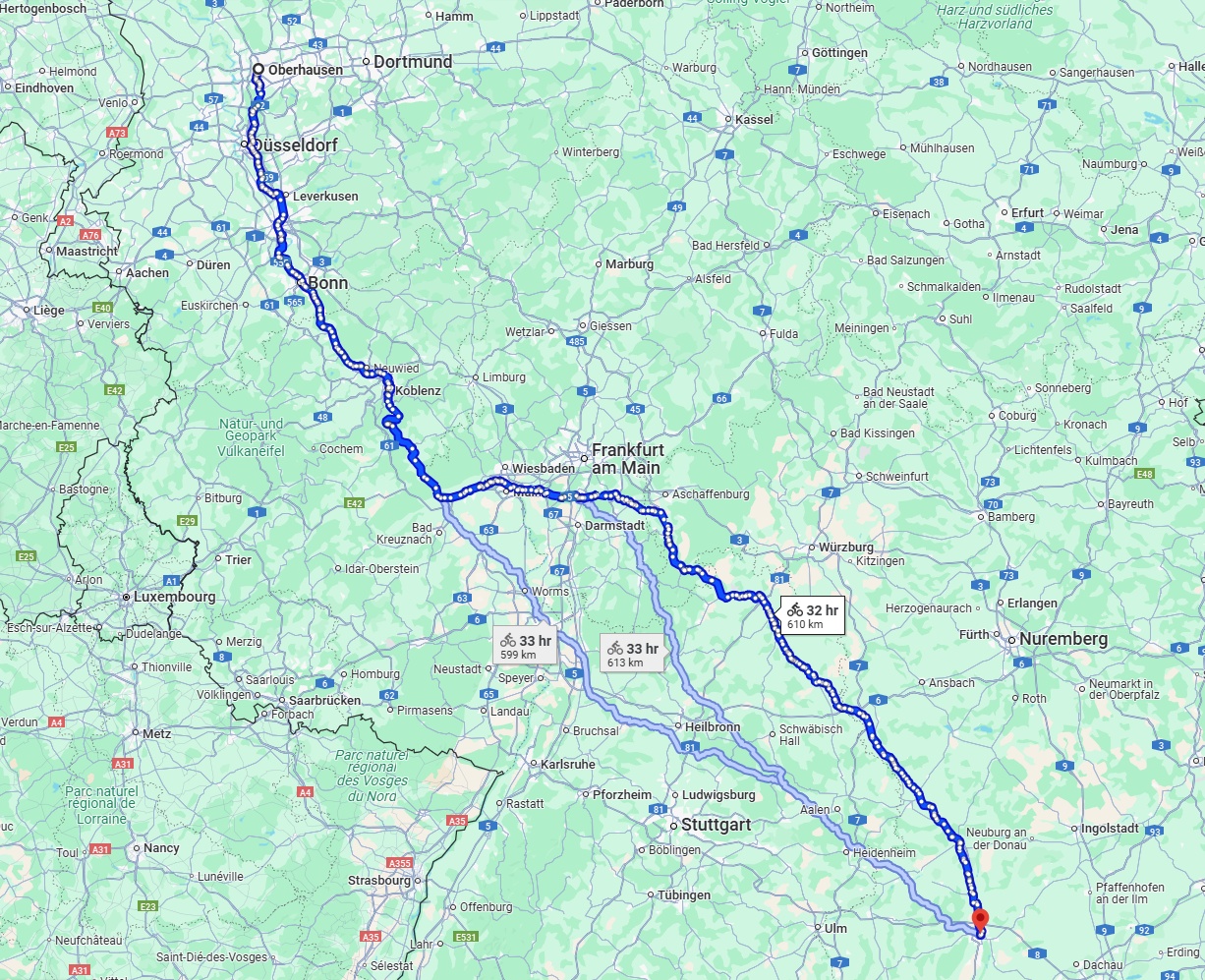 Anreise von Oberhausen Zu Augsburg Über 
