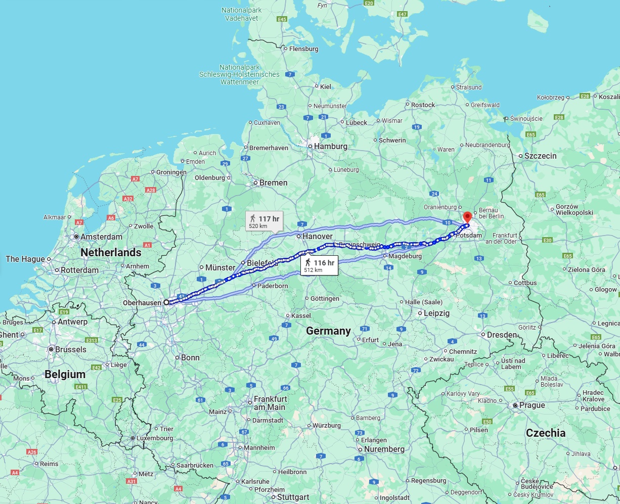 Anreise von Oberhausen Zu Berlin Über 