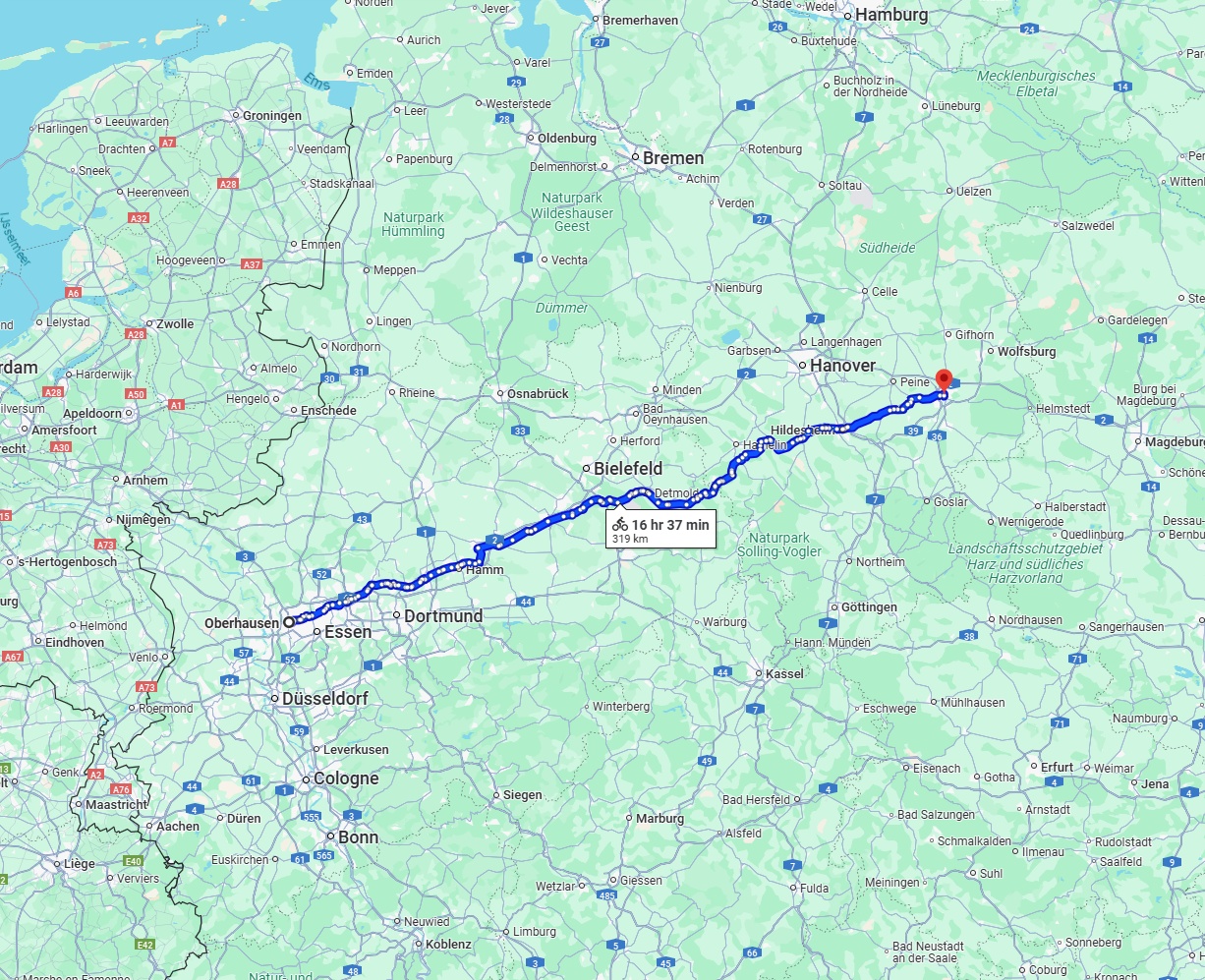 Anreise von Oberhausen Zu Braunschweig Über 