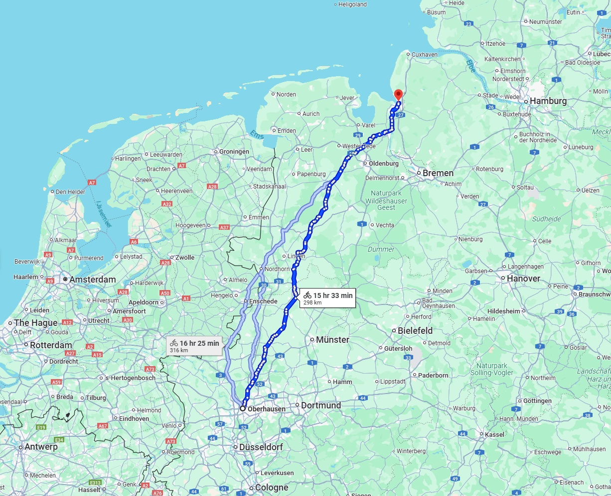 Anreise von Oberhausen Zu Bremerhaven Über 