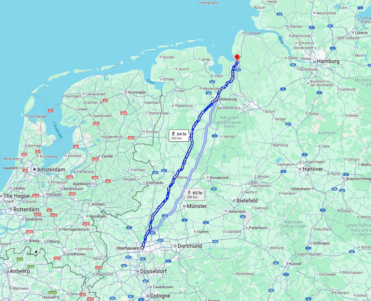 Anreise von Oberhausen Zu Bremerhaven Über 