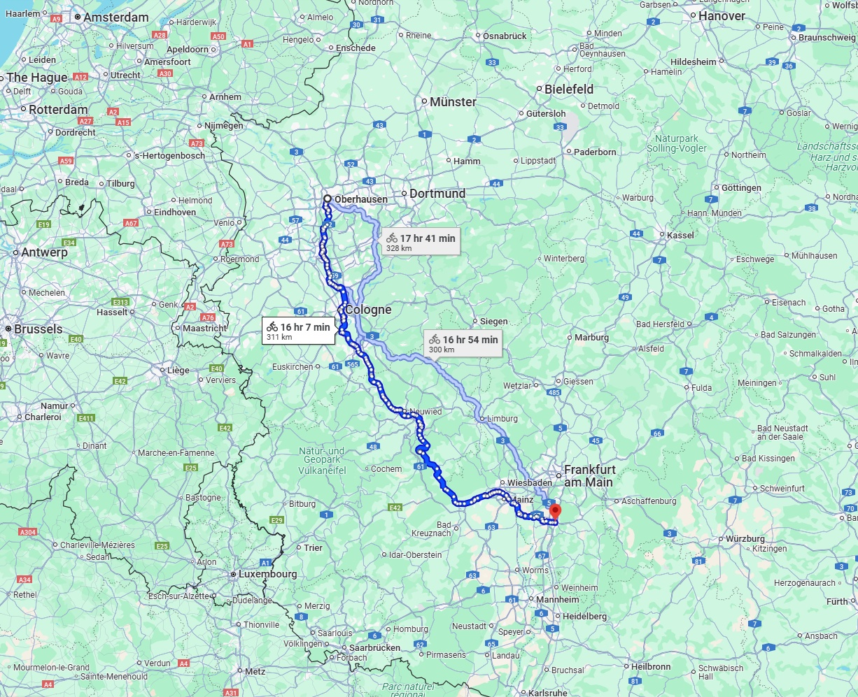 Anreise von Oberhausen Zu Darmstadt Über 