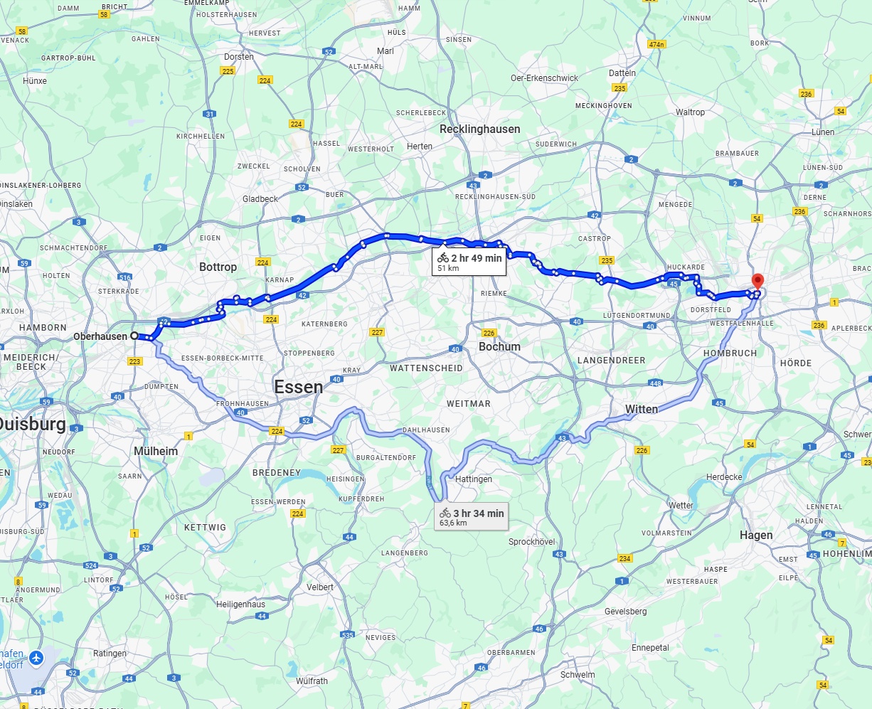 Anreise von Oberhausen Zu Dortmund Über 