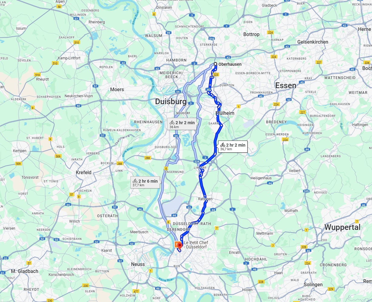 Anreise von Oberhausen Zu Düsseldorf Über 