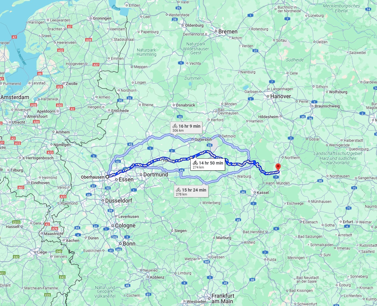 Anreise von Oberhausen Zu Göttingen Über 