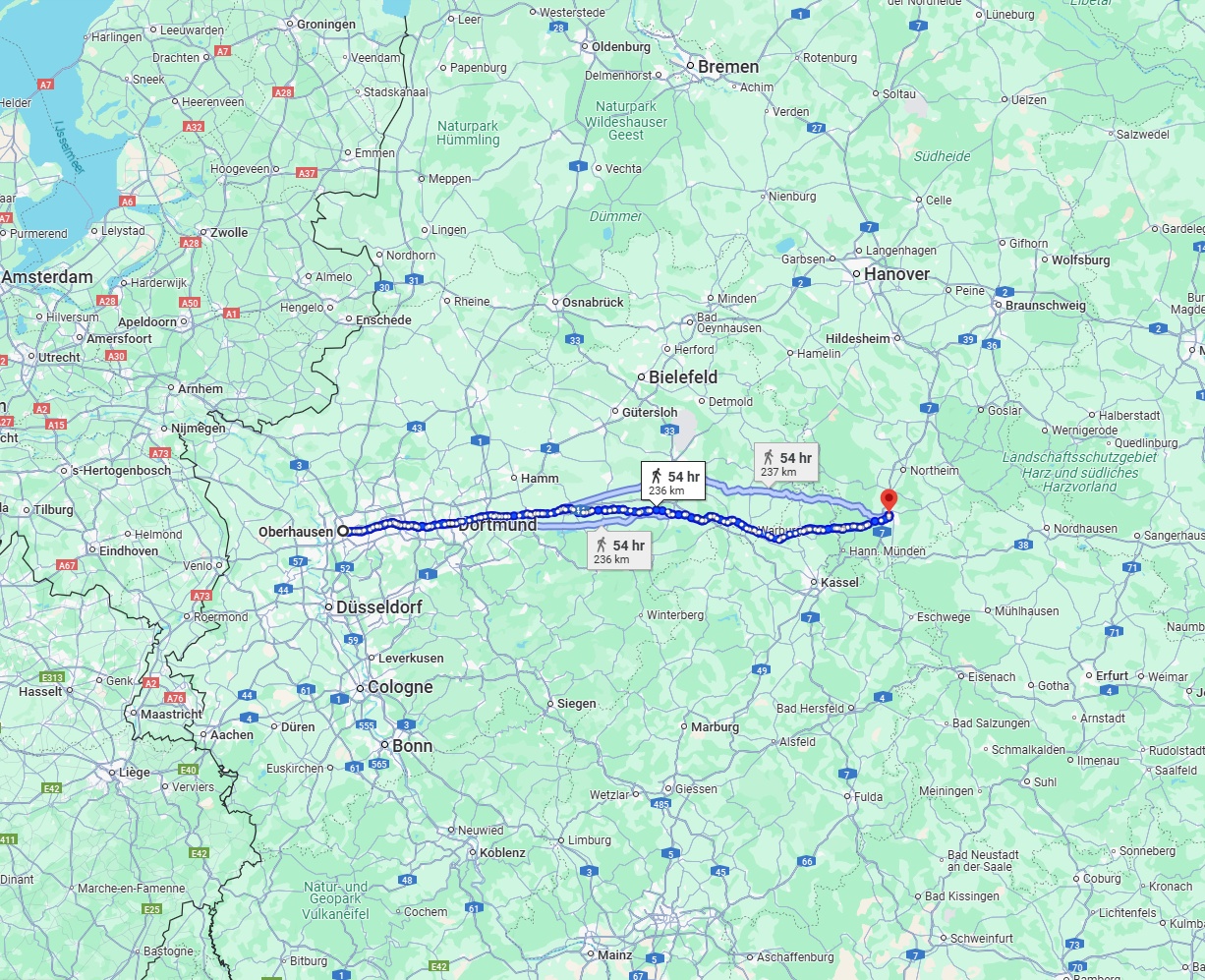 Anreise von Oberhausen Zu Göttingen Über 