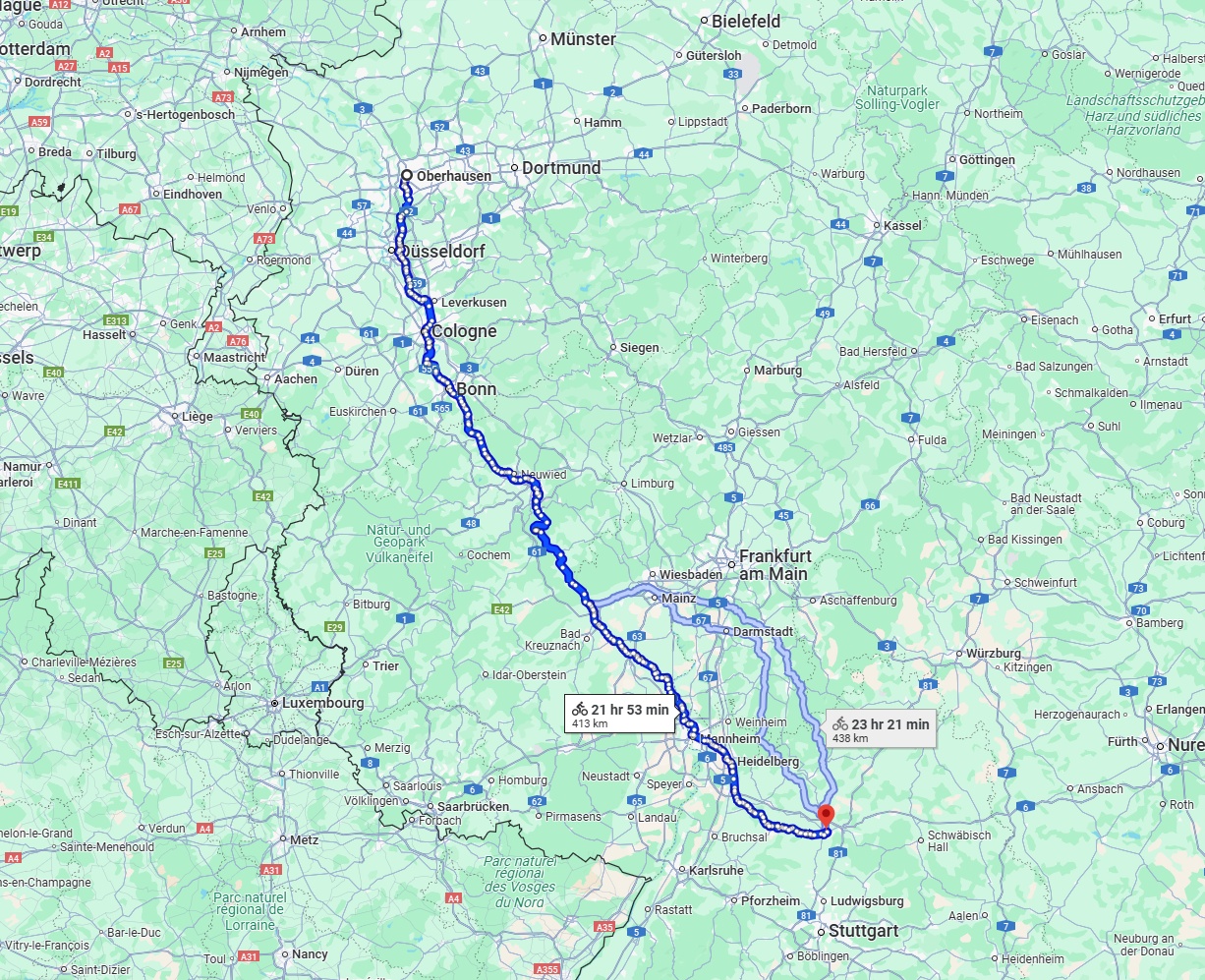 Anreise von Oberhausen Zu Heilbronn Über 