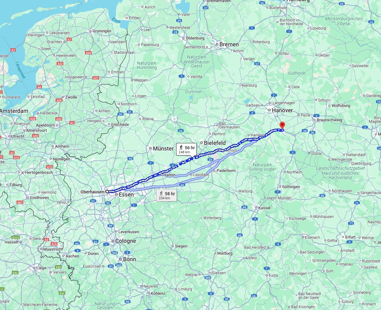 Anreise von Oberhausen Zu Hildesheim Über 