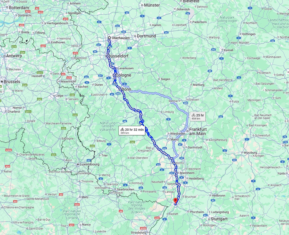 Anreise von Oberhausen Zu Karlsruhe Über 