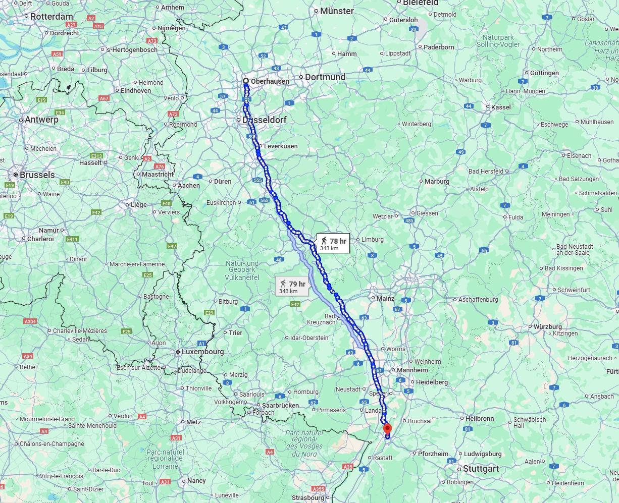 Anreise von Oberhausen Zu Karlsruhe Über 
