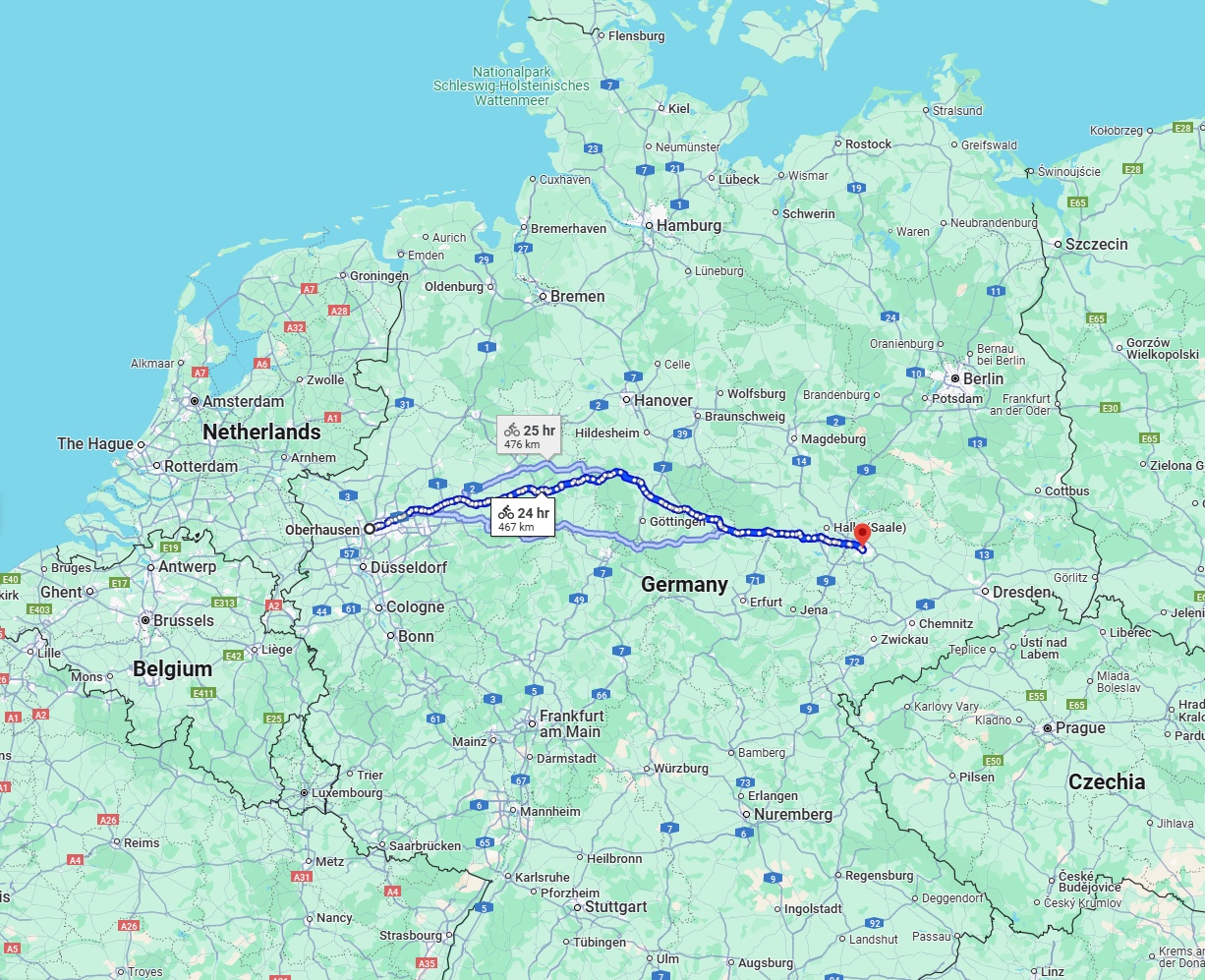 Anreise von Oberhausen Zu Leipzig Über 